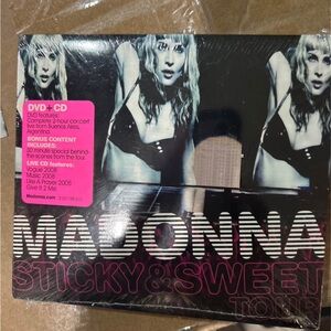 New Madonna Sticky & Sweet Tour DVD + CD Set - Black and Pink
